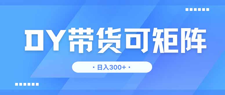 DY带货，日入300＋矩阵无上限-shxbox省心宝盒