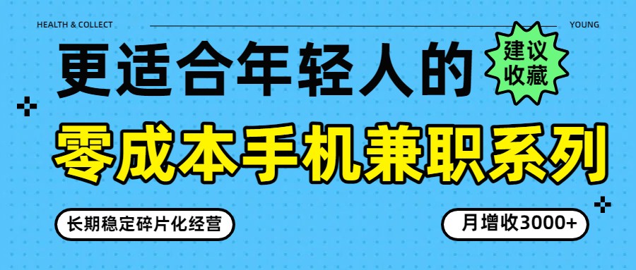 零成本手机兼职系列，长期稳定碎片化经营，月增收3000+-shxbox省心宝盒