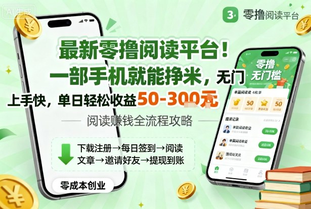 最新零撸阅读平台！一部手机就能挣米，无门槛上手快，单日轻松收益50-3张【揭秘】-shxbox省心宝盒