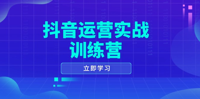 抖音运营实战训练营,0-1打造短视频爆款,涵盖拍摄剪辑、运营推广等全过程-shxbox省心宝盒