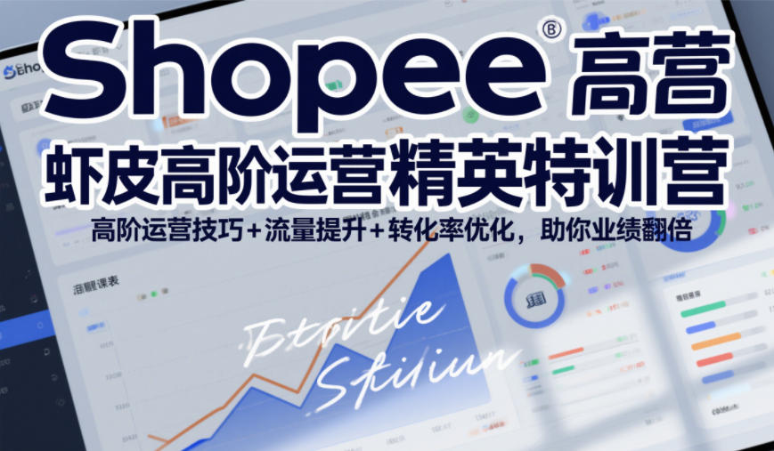 Shopee虾皮高阶运营精英特训营，高阶运营技巧+流量提升+转化率优化，助你业绩翻倍-shxbox省心宝盒