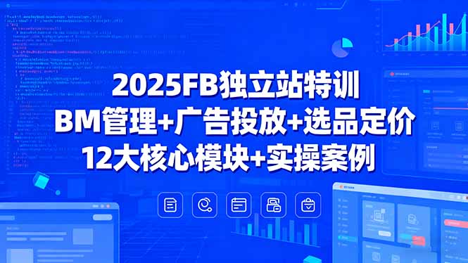 2025FB独立站特训，BM管理+广告投放+选品定价，12大核心模块+实操案例-shxbox省心宝盒