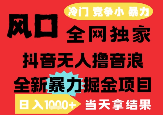 25年6月高爆抖音无人直播最新撸音浪掘金项目，解放双手小白可做，无脑日入1k+，门槛低【揭秘】-shxbox省心宝盒