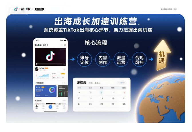 出海成长加速训练营，系统覆盖TikTok出海核心环节，助力把握出海机遇(更新)-shxbox省心宝盒