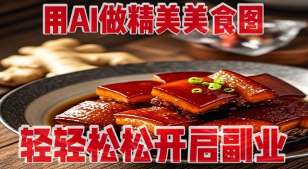 用AI做精美美食图，无需专业设备拍摄，轻轻松松开启副业-shxbox省心宝盒