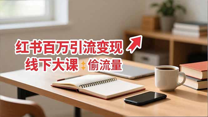 小红书百万引流变现-11月线下大课：分享从0到百万引流路径，手把手教偷流量、拿结果-shxbox省心宝盒