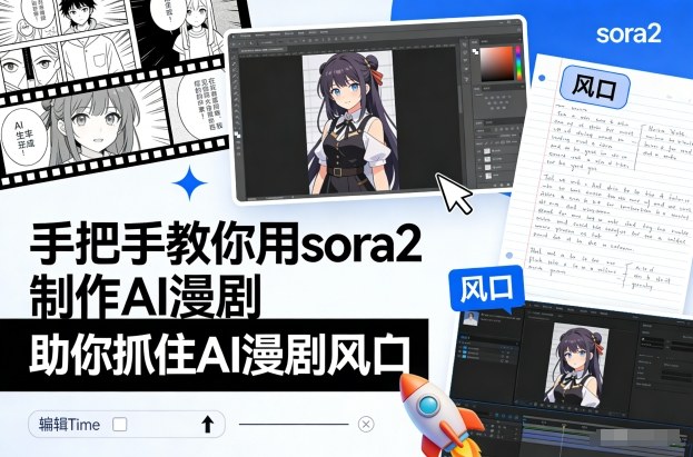 手把手教你用sora2制作AI漫剧，助你抓住AI漫剧风口-shxbox省心宝盒