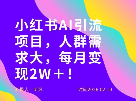 她通过这个AI项目每月做到2W＋的收入，最新小红书AI项目，人群需求大！-shxbox省心宝盒