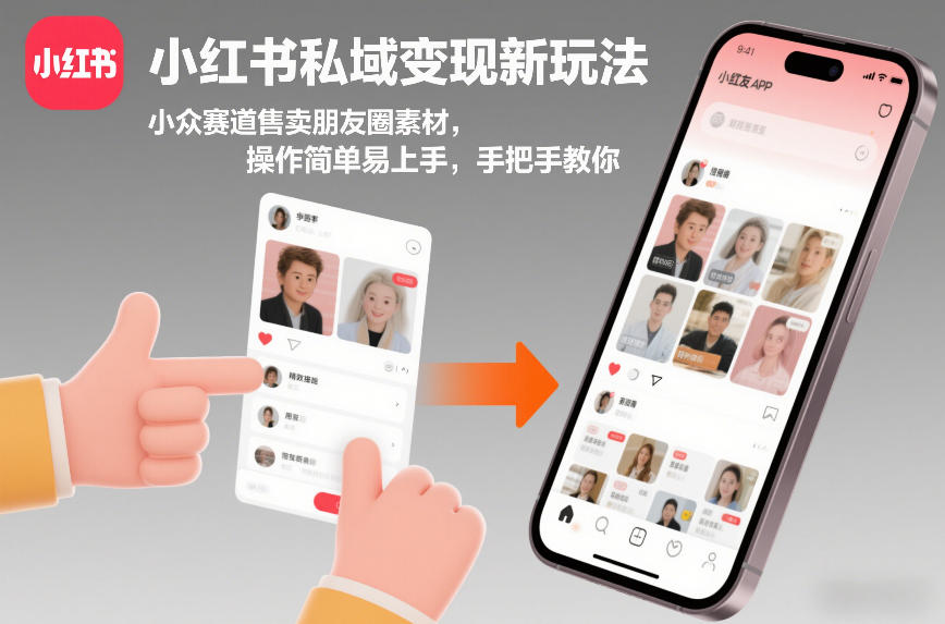 小红书私域变现新玩法，小众赛道售卖朋友圈素材，操作简单易上手，手把手教你-shxbox省心宝盒