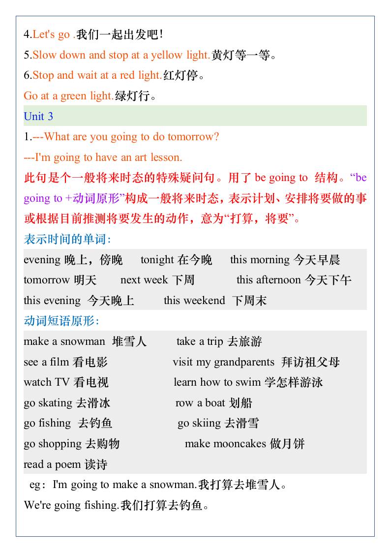 五升六年级英语上册暑假预习：重点句型汇总-六上英语-shxbox省心宝盒