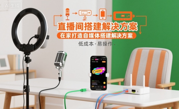 直播间搭建解决方案，在家打造自媒体搭建解决方案-shxbox省心宝盒