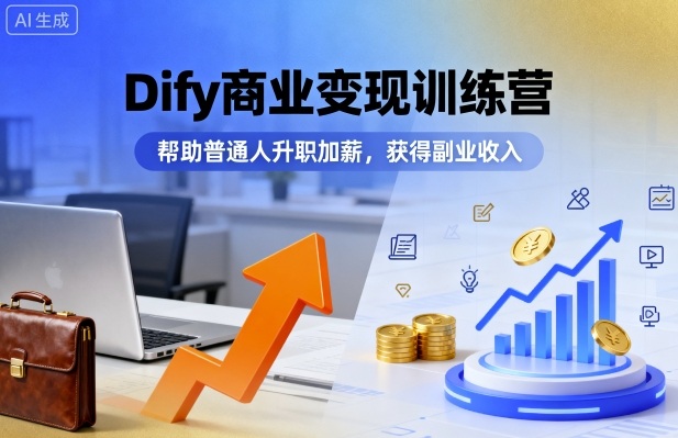 Dify商业变现训练营，帮助普通人升职加薪，获得副业收入-shxbox省心宝盒