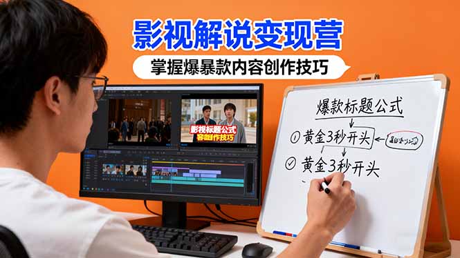 影视解说变现营：通过30+实战案例爆款内容创作技巧，掌握影视解说盈利密码-shxbox省心宝盒