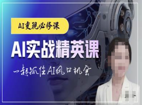 AI实战精英课,chatgptAI实战教程,一起抓住AI风口的机会-shxbox省心宝盒