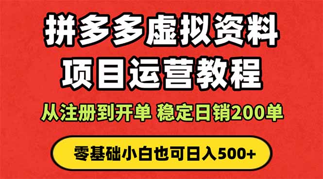 拼多多开店运营课程： 蓝海变现玩法，轻松实现睡后收入 零基础小白也可...-shxbox省心宝盒