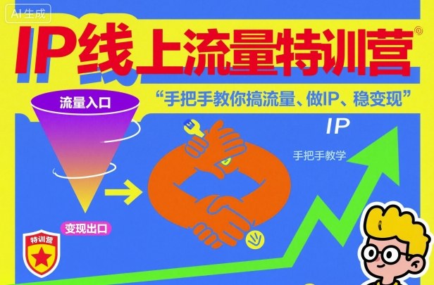 IP线上流量特训营，手把手教你搞流量、做IP、稳变现-shxbox省心宝盒