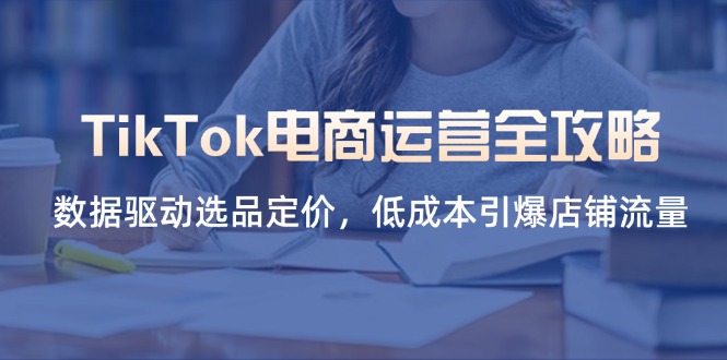 TikTok电商运营全攻略，数据驱动选品定价，低成本引爆店铺流量-shxbox省心宝盒