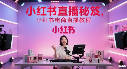 小红书直播秘笈，小红书电商直播教程-shxbox省心宝盒