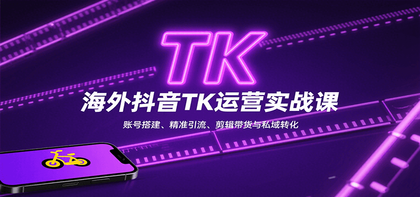 海外抖音TK运营实战课：账号搭建、精准引流、剪辑带货与私域转化-shxbox省心宝盒