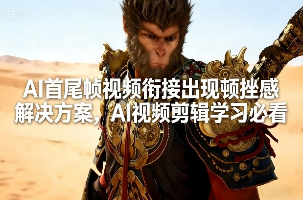 AI首尾帧视频衔接出现顿挫感解决方案，AI视频剪辑学习必看-shxbox省心宝盒