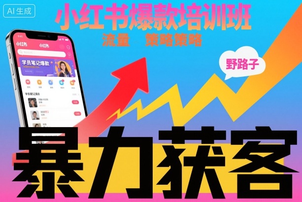 小红书爆款培训班，小红书获客野路子流量打法，暴力持续获客-shxbox省心宝盒