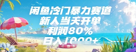 闲鱼冷门暴力赛道，新人当天开单，利润80%，日入几张，长期可做【揭秘】-shxbox省心宝盒