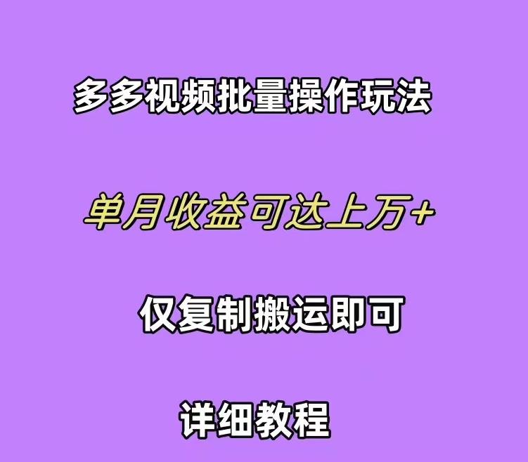 (10029期)拼多多视频带货快速过爆款选品教程 每天轻轻松松赚取三位数佣金 小白必...-shxbox省心宝盒