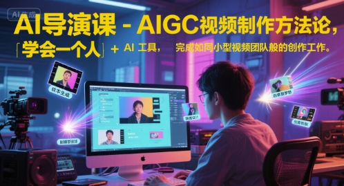 AI导演课-AIGC视频制作方法论，学会一个人+AI工具，完成如同小型视频团队般的创作工作，实现导演梦-shxbox省心宝盒