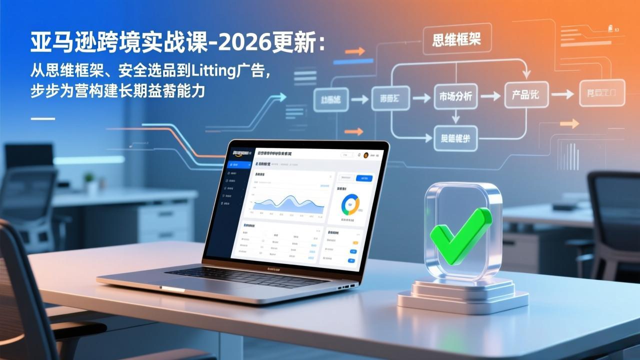 亚马逊跨境实战课-2026更新：从思维框架、安全选品到Listing广告，步步为营构建长期盈利能力-shxbox省心宝盒