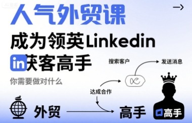 人气外贸课-成为领英Linkedin获客高手，你需要做对什么-shxbox省心宝盒