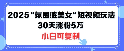 不露脸也能火！2025“氛围感美女”短视频玩法，30天涨粉5W小白可复制-shxbox省心宝盒
