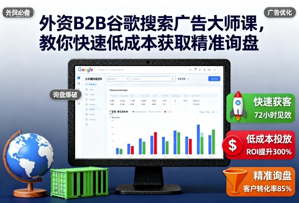 外资B2B谷歌搜索广告大师课，教你快速低成本获取精准询盘-shxbox省心宝盒