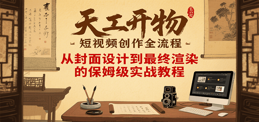 图片[1]-天工开物短视频创作全流程，从封面设计到最终渲染的保姆级实战教程-shxbox省心宝盒