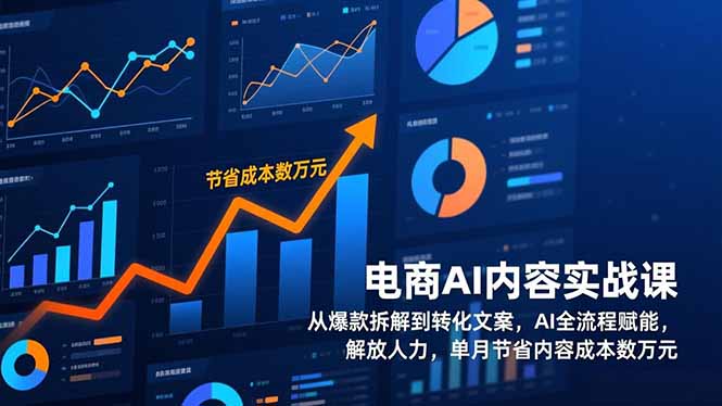 电商AI内容实战课，从爆款拆解到转化文案，AI全流程赋能，解放人力，单月节省内容成本数万元-shxbox省心宝盒