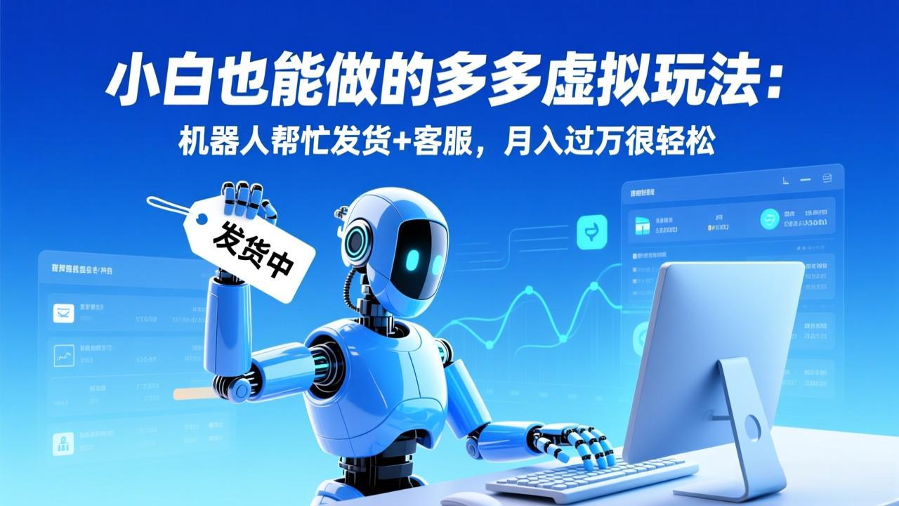 小白也能做的多多虚拟玩法：机器人帮忙发货+客服，月入过万很轻松-shxbox省心宝盒
