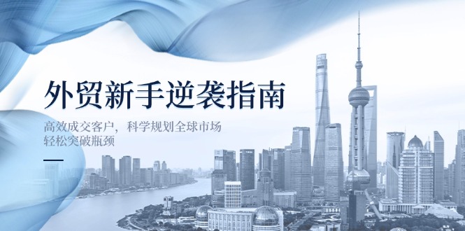 外贸新手逆袭指南：高效成交客户，科学规划全球市场，轻松突破瓶颈-shxbox省心宝盒