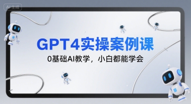 GPT4实操案例课，0基础AI教学，小白都能学会-shxbox省心宝盒