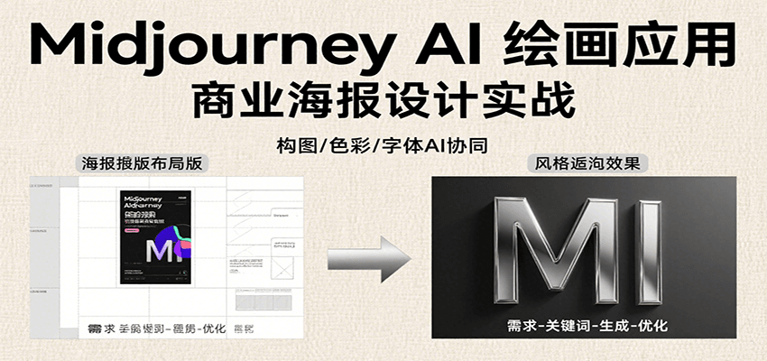 Midjourney AI绘画应用，关键词指令解析、漫画头像制作、海报设计、3D人物生成等-shxbox省心宝盒