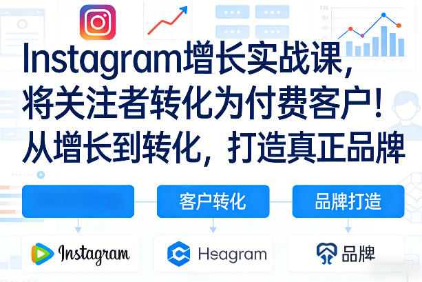 Instagram增长实战课，将关注者转化为付费客户！从增长到转化，打造真正品牌(双语字幕)-shxbox省心宝盒