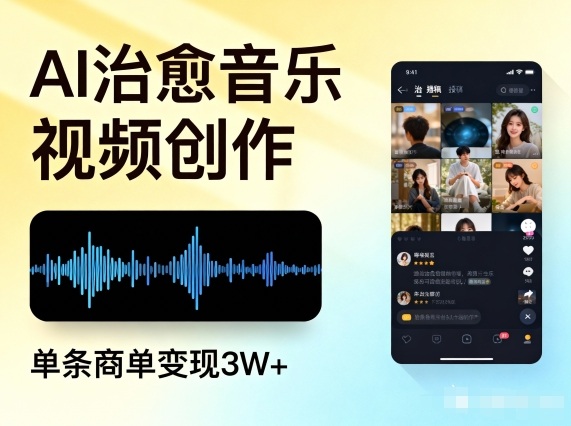 AI做治愈音乐视频，多平台投稿，单条商单变现3W+-shxbox省心宝盒