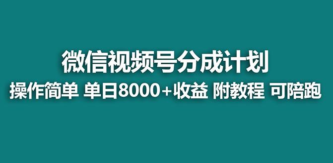 【蓝海项目】视频号分成计划最新玩法，单天收益8000+，附玩法教程，24年...-shxbox省心宝盒