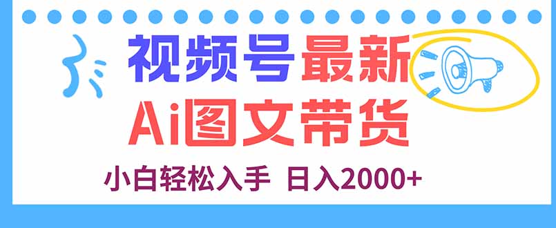 视频号最新AI图文带货，每天几分钟，小白轻松入手，日入2000+-shxbox省心宝盒