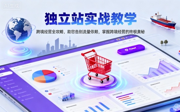 独立站实战教学，跨境经营全攻略，助您告别流量依赖，掌握跨境经营的终极奥-shxbox省心宝盒