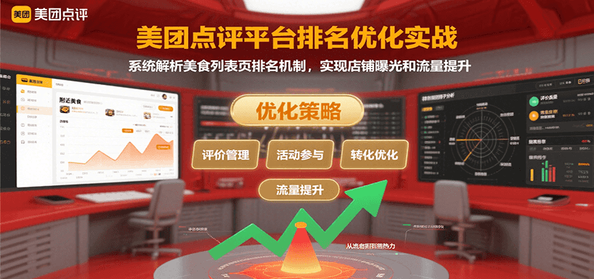 美团点评平台排名优化实战，系统解析美食列表页排名机制，实现店铺曝光和流量提升-shxbox省心宝盒