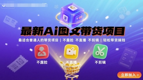 最新Ai图文带货项目，最适合普通人的带货项目，不露脸 不直播 不剪辑就可以轻松带货搞钱(完结)-shxbox省心宝盒
