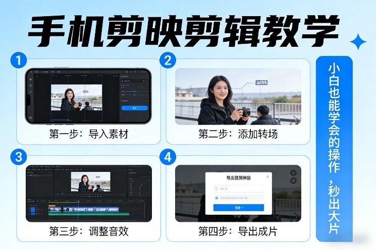 手机剪映剪辑教学，小白也能学会的操作，秒出大片-shxbox省心宝盒