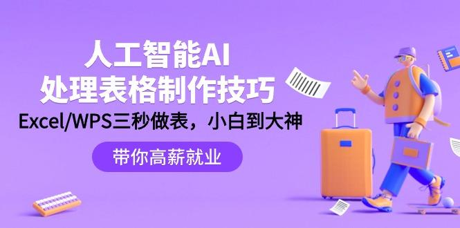 (9459期)人工智能-AI处理表格制作技巧：Excel/WPS三秒做表，大神到小白-shxbox省心宝盒