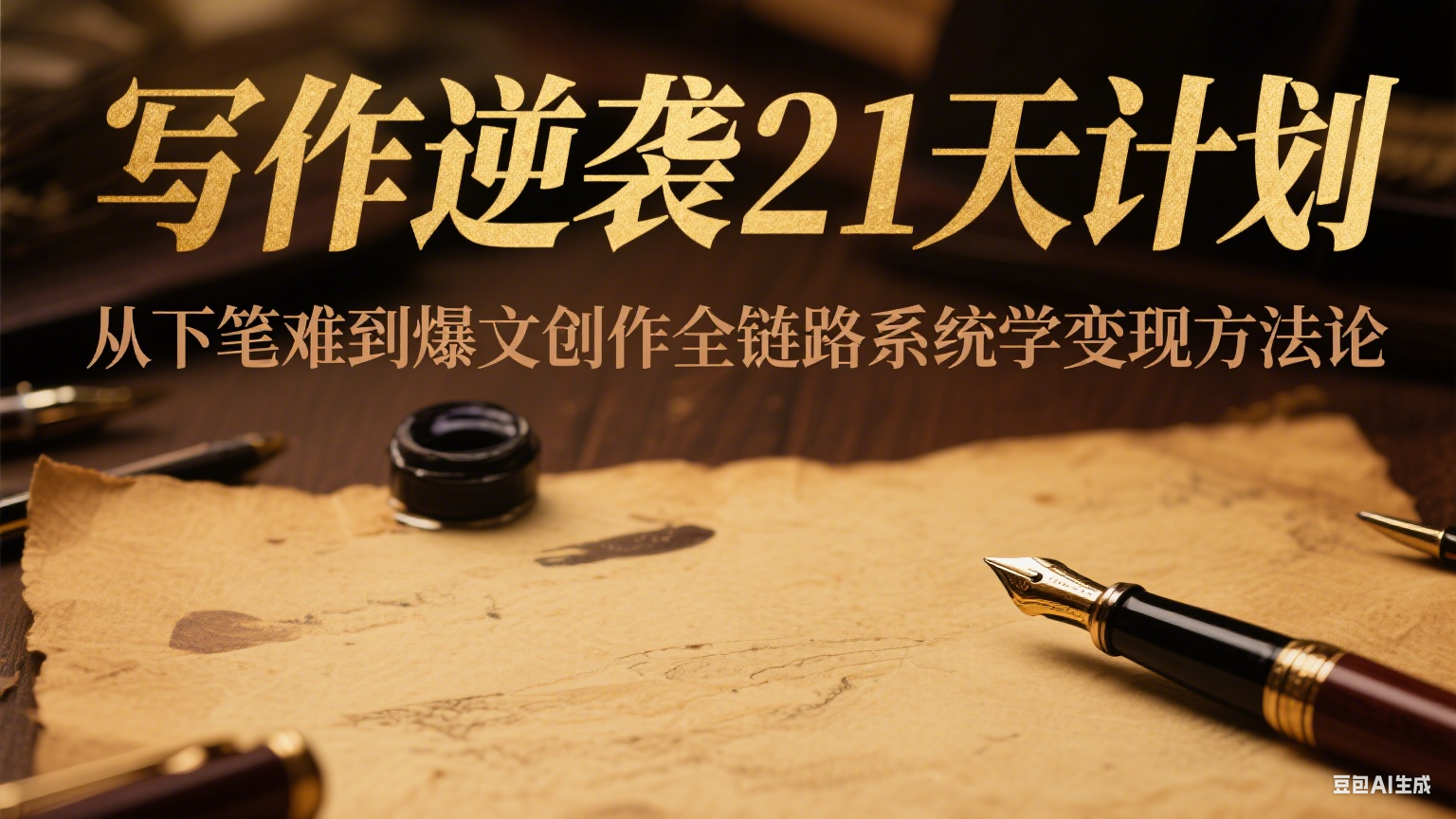 写作逆袭21天计划：从下笔难到爆文创作全链路系统学变现方法论-shxbox省心宝盒