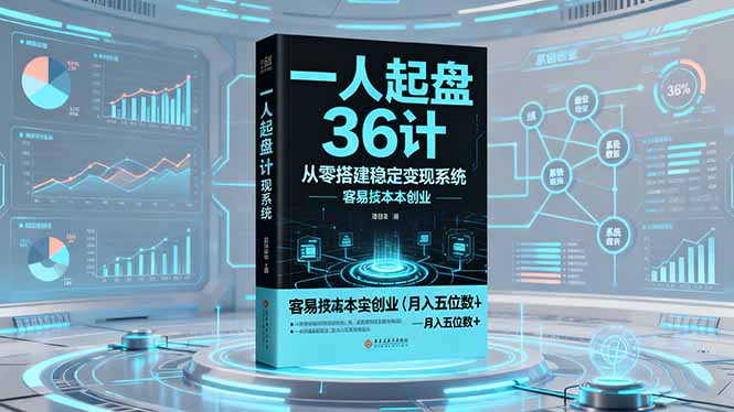 一人起盘36计：从零搭建稳定变现系统，实现低成本创业，月入五位数+-shxbox省心宝盒