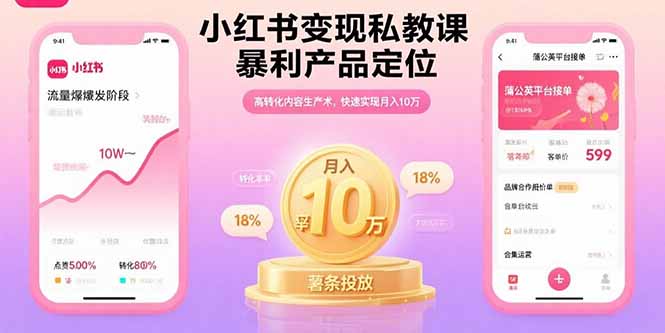小红书变现私教课，暴利产品定位，高转化内容生产术，快速实现月入10万-shxbox省心宝盒